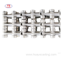 Precision casting conveyor link chains in galvanizing line